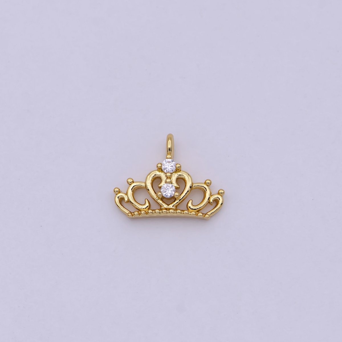 Mini Gold Princess Tiara Charm