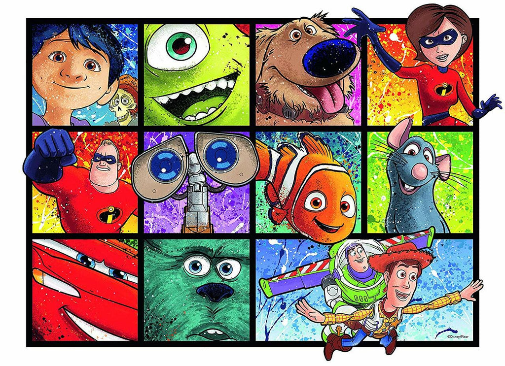 Puzzle: Disney Pixar - Splatter Art