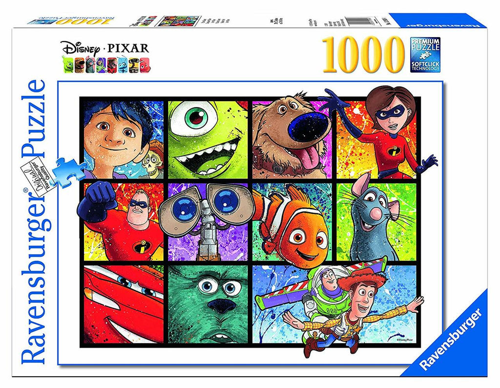 Puzzle: Disney Pixar - Splatter Art