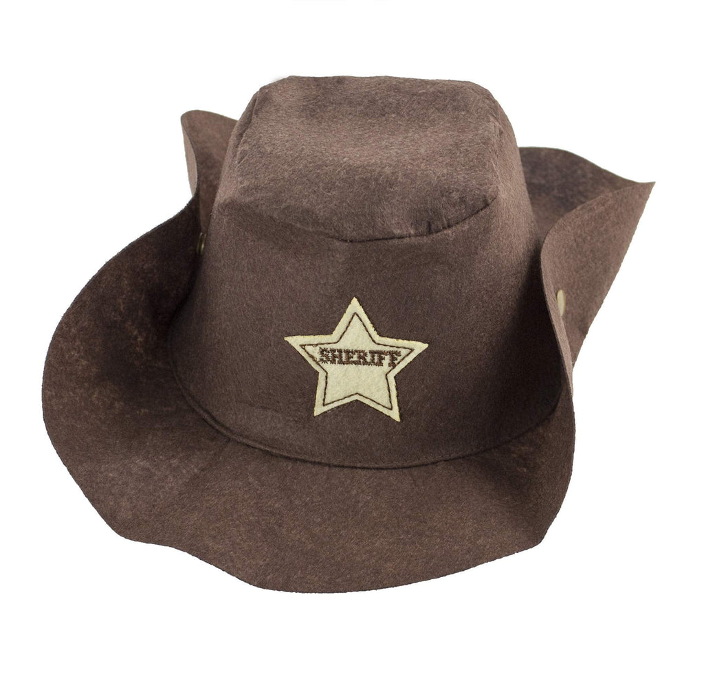 stylesilove Toddler Baby Boy Brown Cowboy Overalls, and Hat, Bandana 3-Piece Outfit for Dress Up, Birthday, and Themed Party