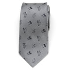 Disney Mickey and Friends Gray Men's Tie