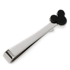 Disney Mickey Mouse Onyx Stainless Steel Tie Bar
