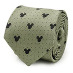 Disney Mickey Mouse Silhouette Dot Green Men's Tie