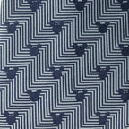Disney Mickey Mouse Silhouette Blue Herringbone Men's Tie