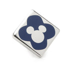 Disney Mickey Mouse Stripe Gray Sock and Mickey Blue Lapel Pin Gift Set