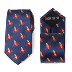 Disney The Little Mermaid Sebastian Hidden Message Blue Men's Tie