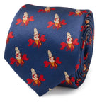 Disney The Little Mermaid Sebastian Hidden Message Blue Men's Tie