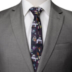 Disney Villains Dark Pattern Men's Tie