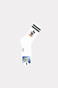 Mickey Mouse Stripe Disney Licensed Character Crew Socks (2 Styles)