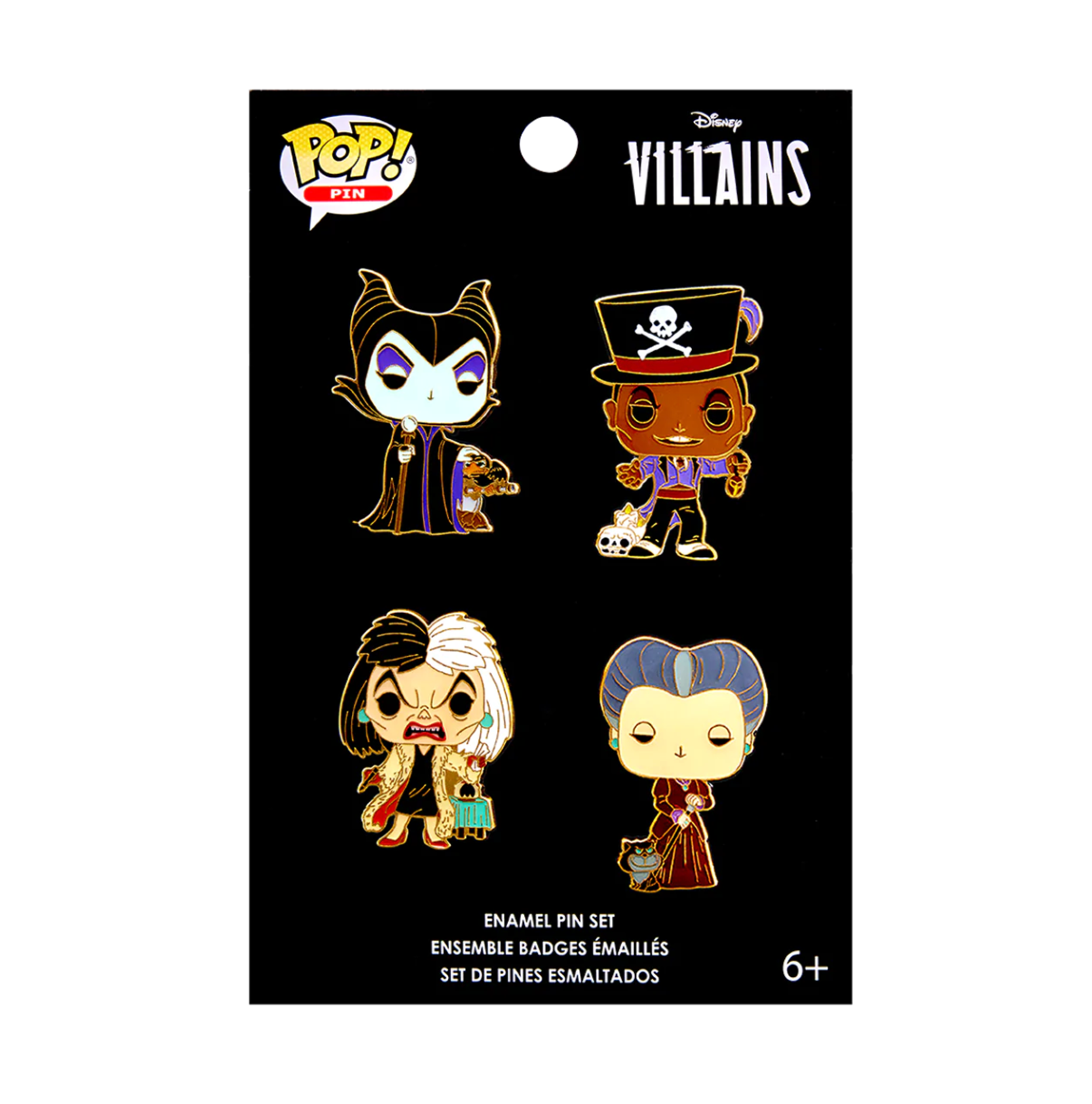 Disney Villains 4-Pack Pin Set