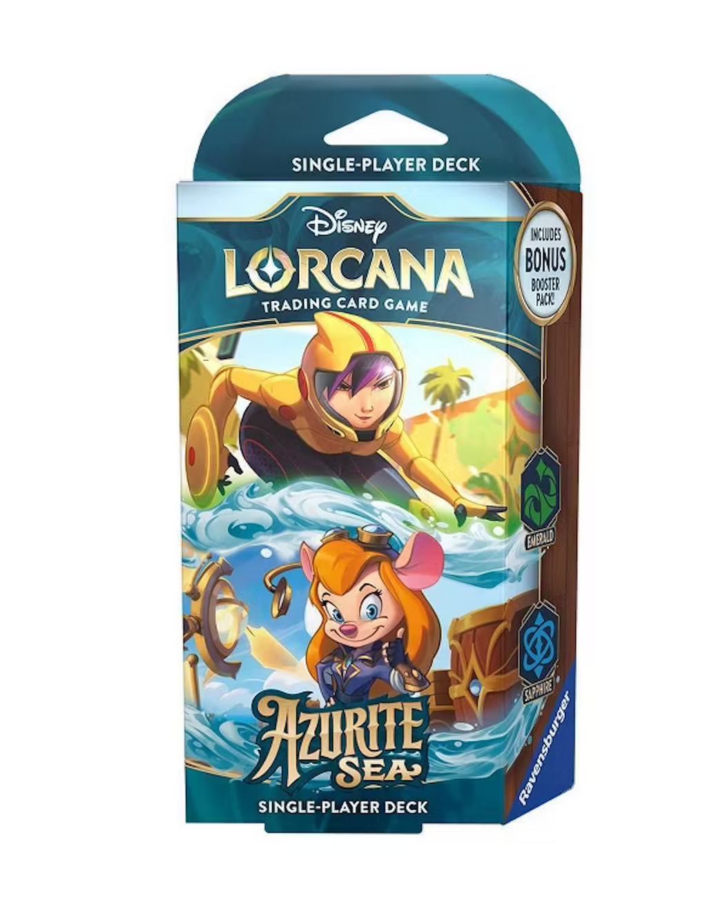 Disney Lorcana Trading Card Game: Azurite Sea Emerald and Sapphire Single-Player Deck