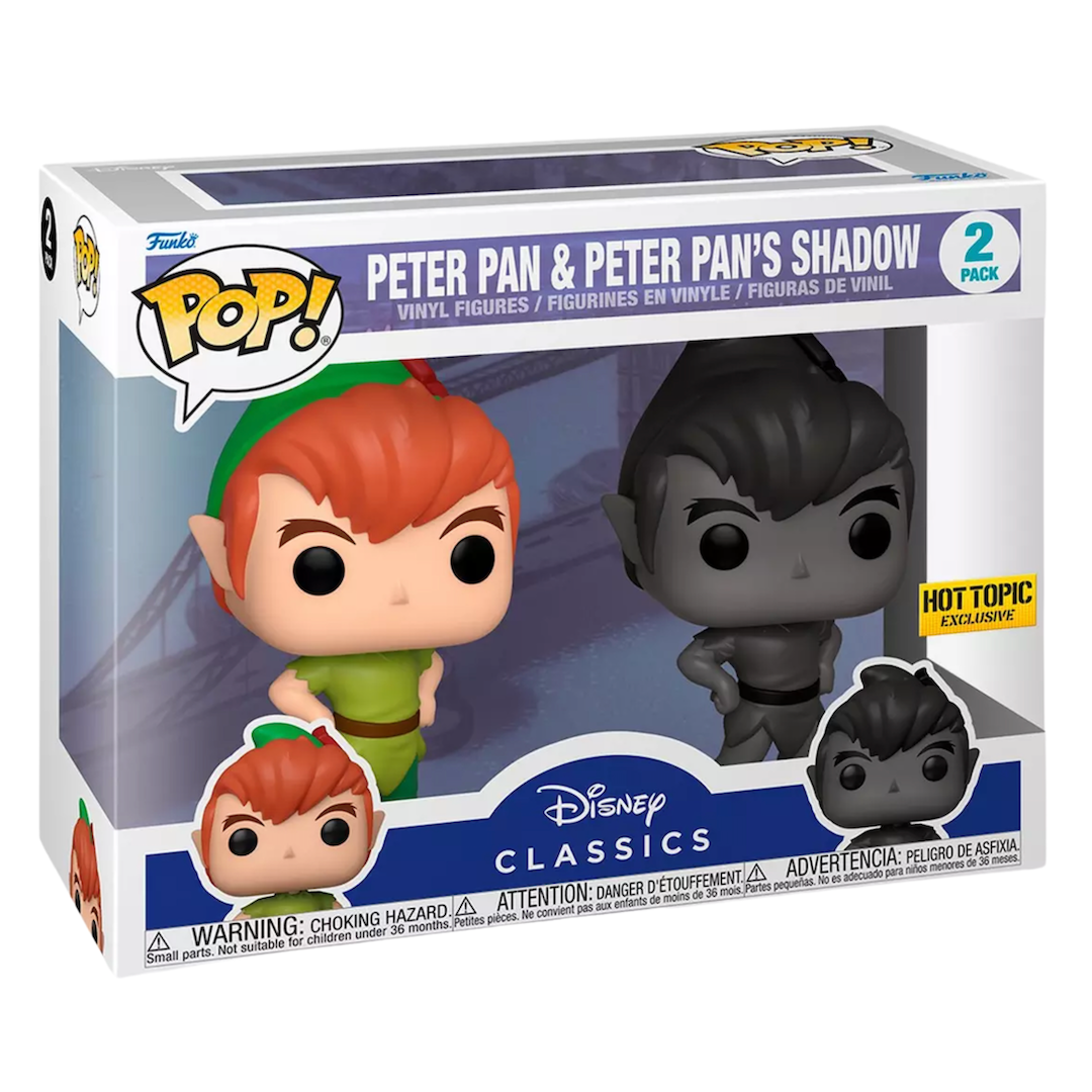 Funko Disney Peter Pan Pop! Peter And Shadow Vinyl Figure Set Hot Topic Exclusive