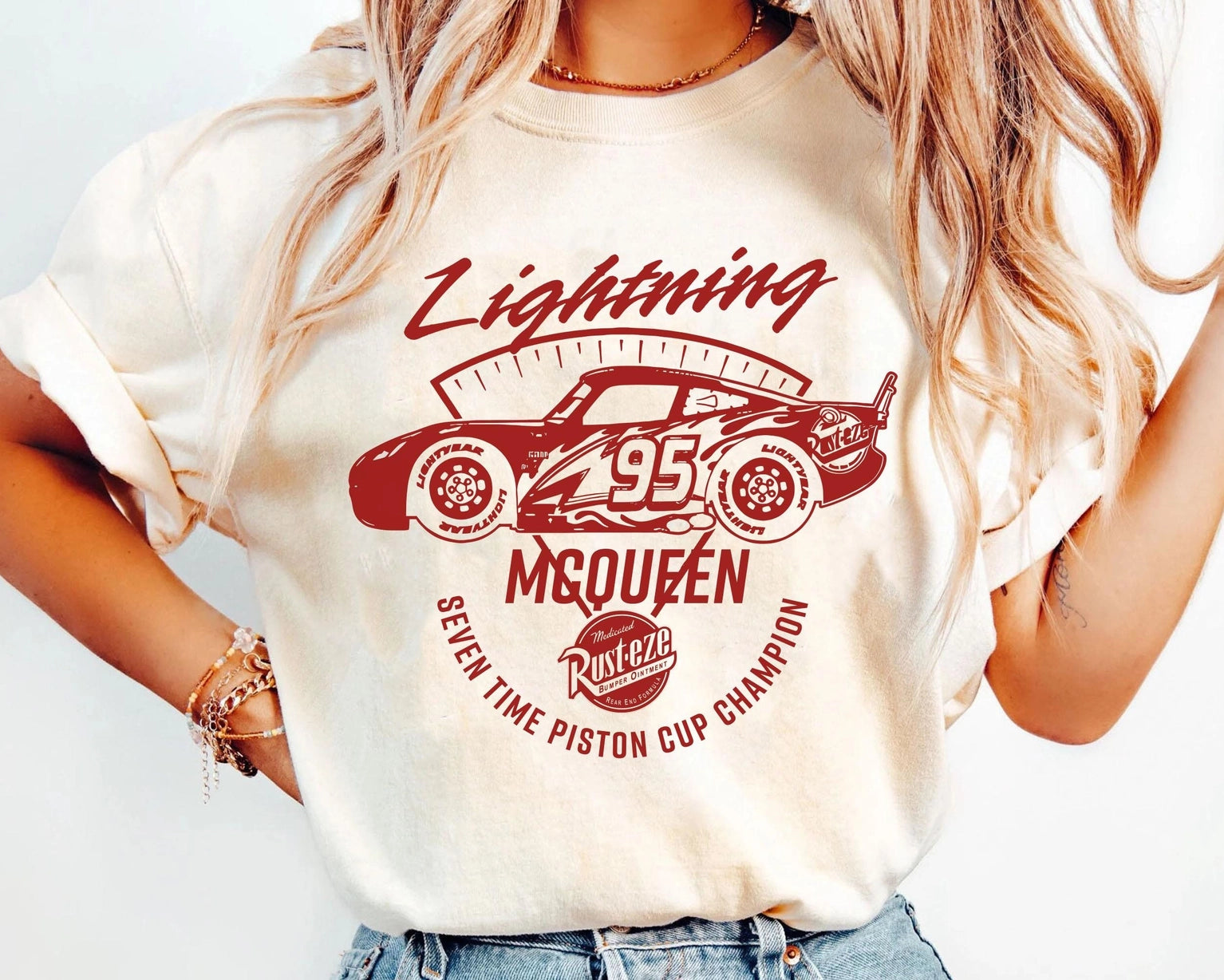 Lightning Mcqueen Racing Series Piston Cup Champion T-Shirt