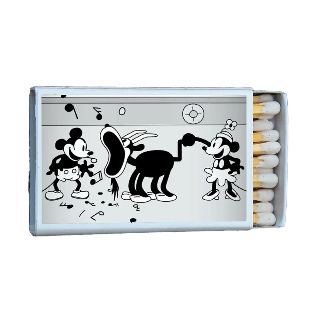 Mickey & Minnie Black & White Movie Matchbox