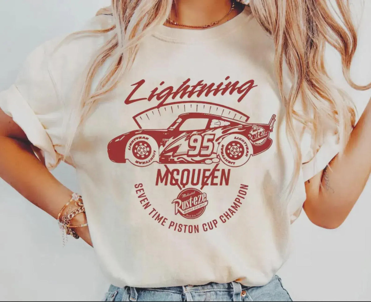 Lightning Mcqueen Racing Series Piston Cup Champion Tee