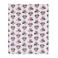 Disney Minnie Mouse - Pink, White and Black Super Soft Plush Baby Blanket