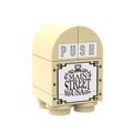 Main Street Theme Park Trash Can - Custom Printed Set - Made Using LEGO® Parts
