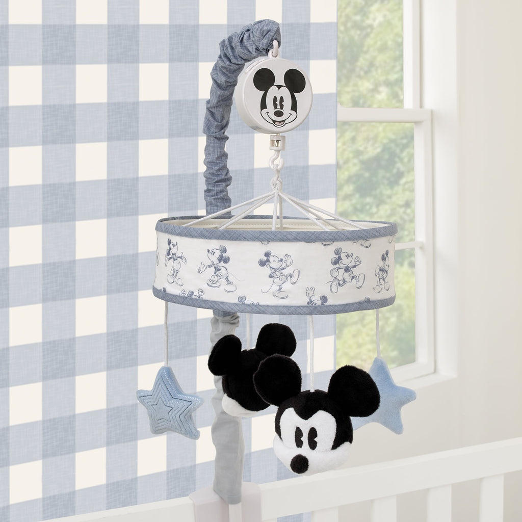 Mickey Mouse - Call Me Mickey Blue and White Stars Musical Mobile