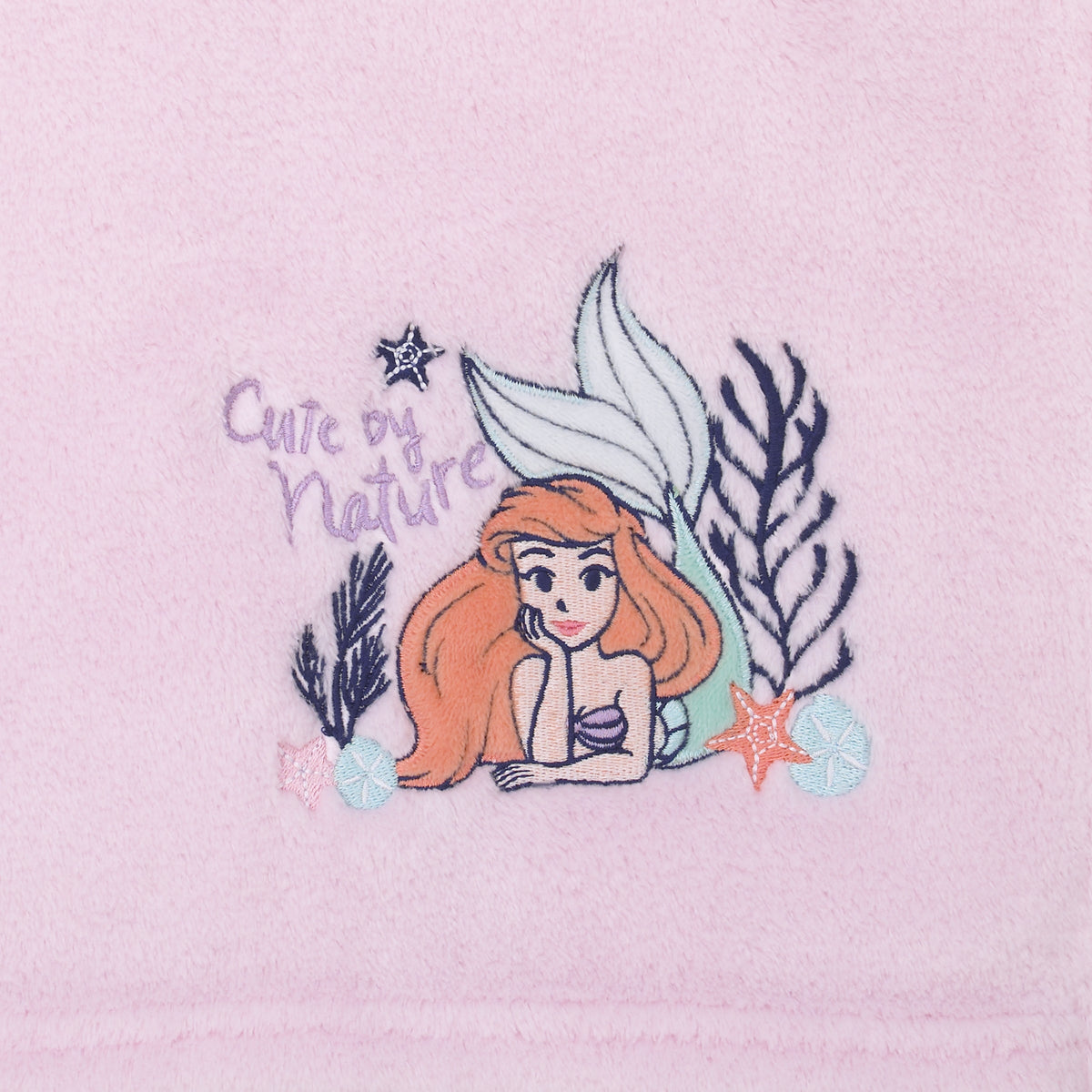 The Little Mermaid Pink Ariel Cute by Nature Super Soft Baby Blanket